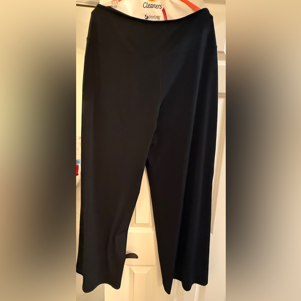 SPANX Black Size XL Flare Pants, lined down to knees